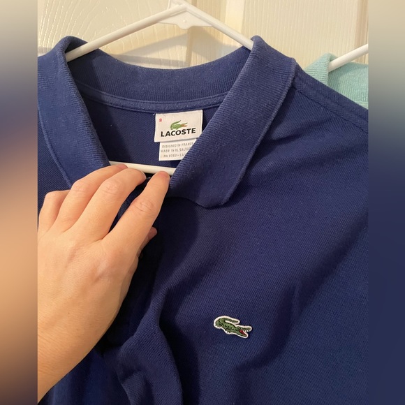 Men’s Lacoste Polos-Royal blue & Aqua-Sz 8 - Picture 2 of 5